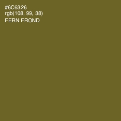 #6C6326 - Fern Frond Color Image